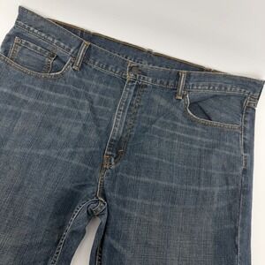 Levi's 559 Relaxed Straight Jeans Mens 42x32 Blue Dark Wash Denim 00559-2769